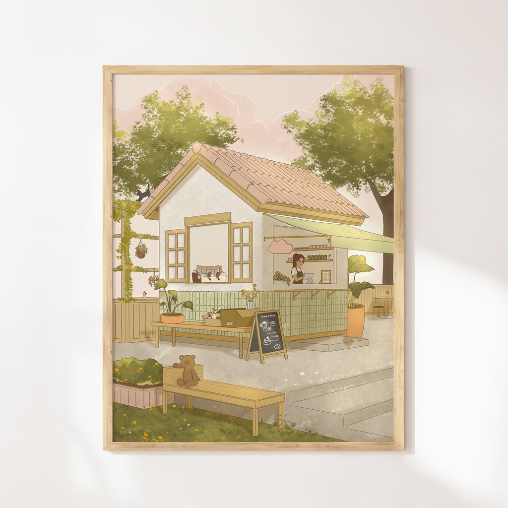 Cafe Cottage Poster