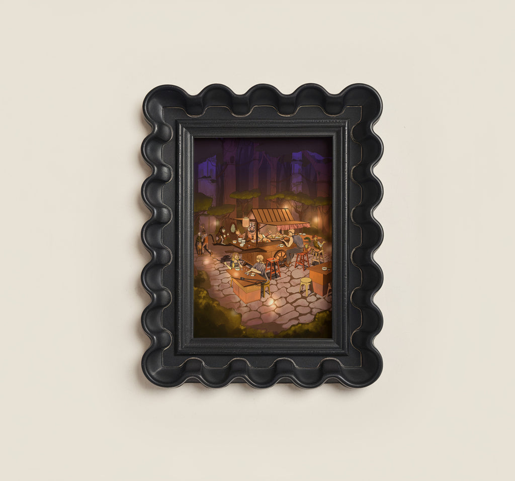 Delicious in Senshi's Stall Mini Print