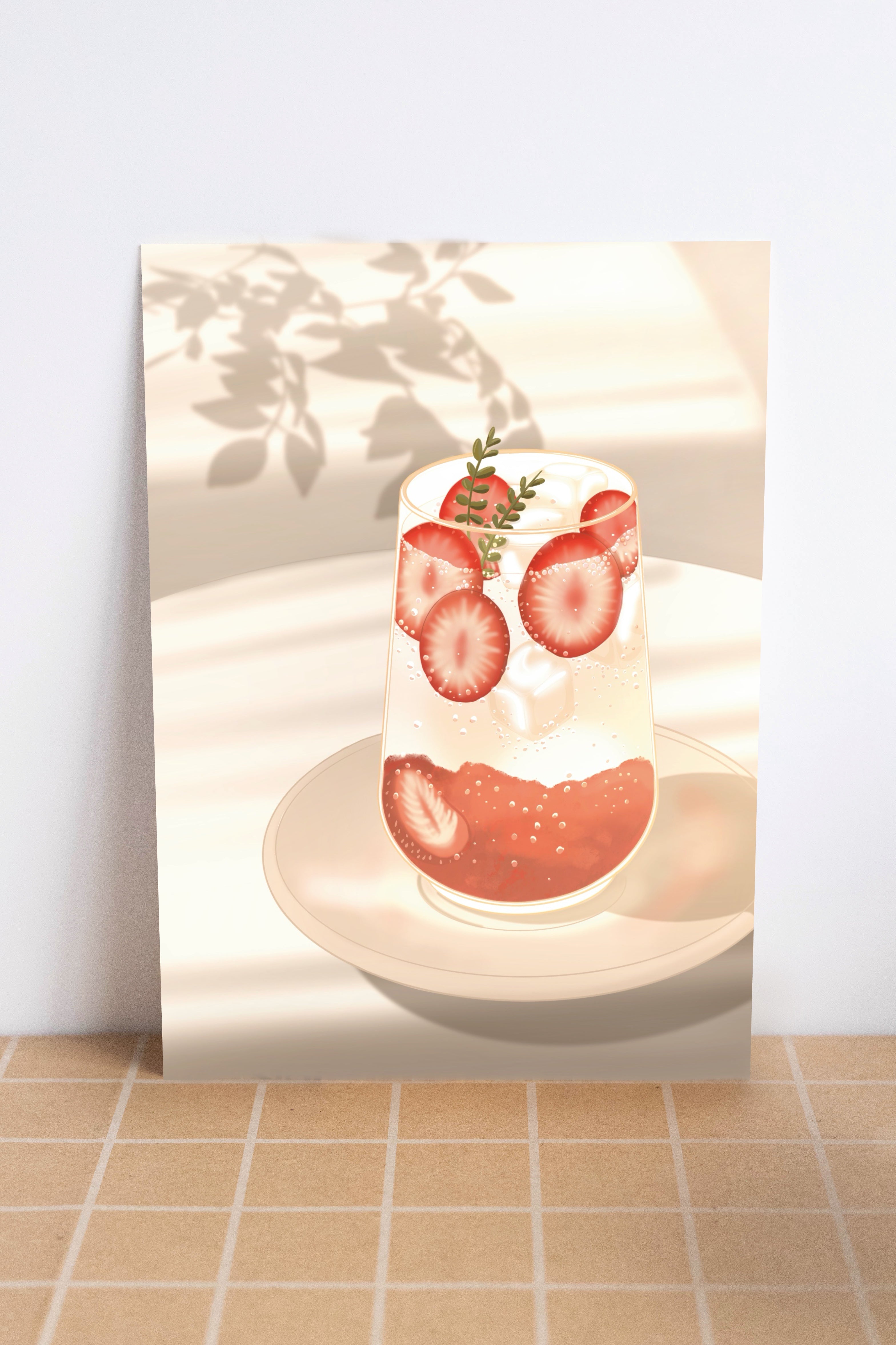Strawberry Vibes Mini Print