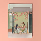 Kiki and Jiji Take a Delivery Break Mini Print