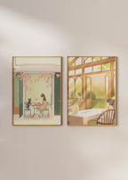 Kiki and Jiji Take a Break Poster