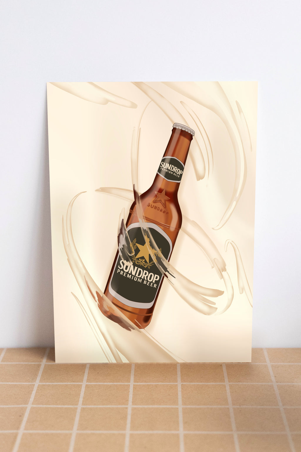 Sundrop Premium Beer Mini Print