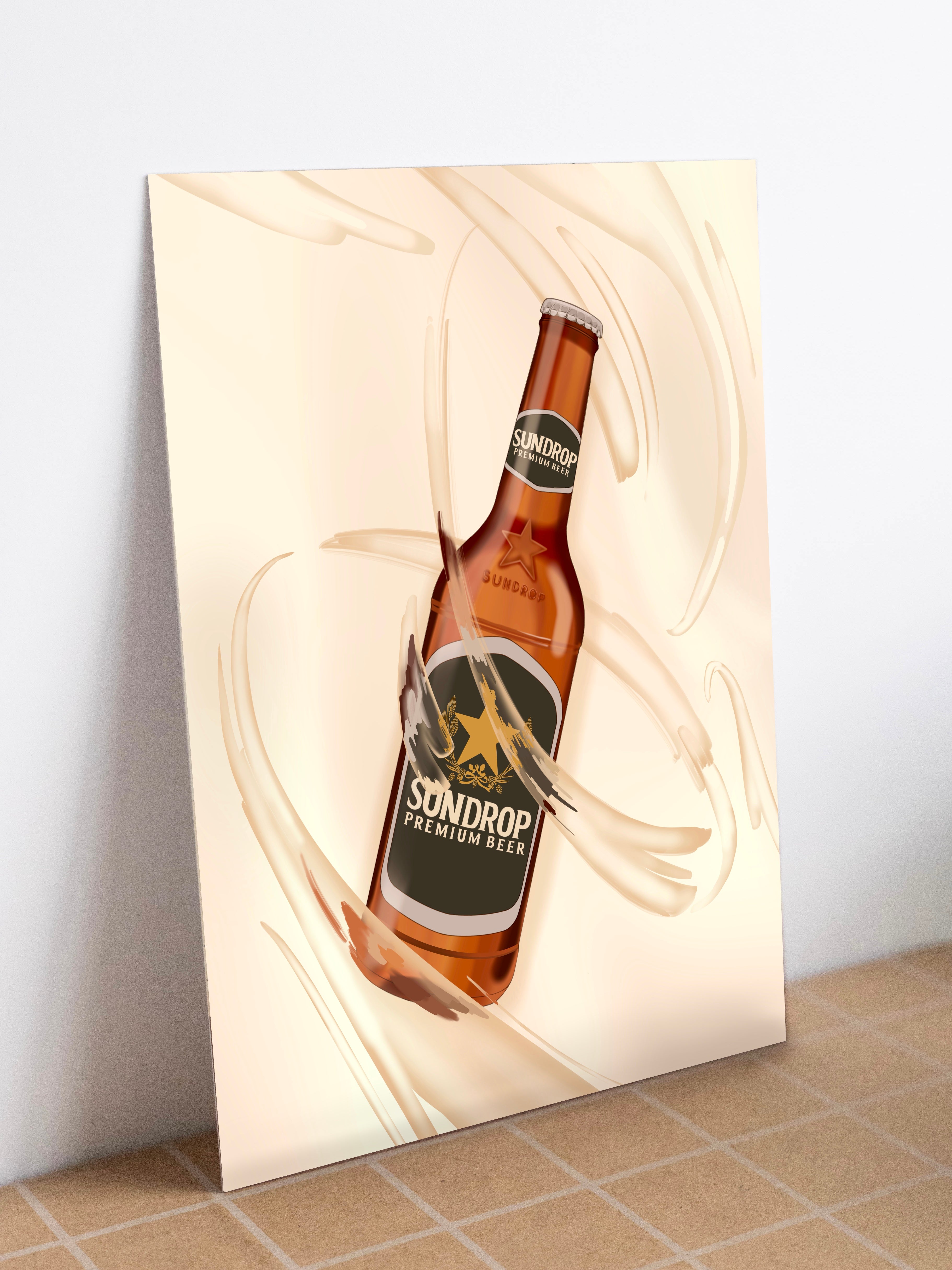 Sundrop Premium Beer Mini Print