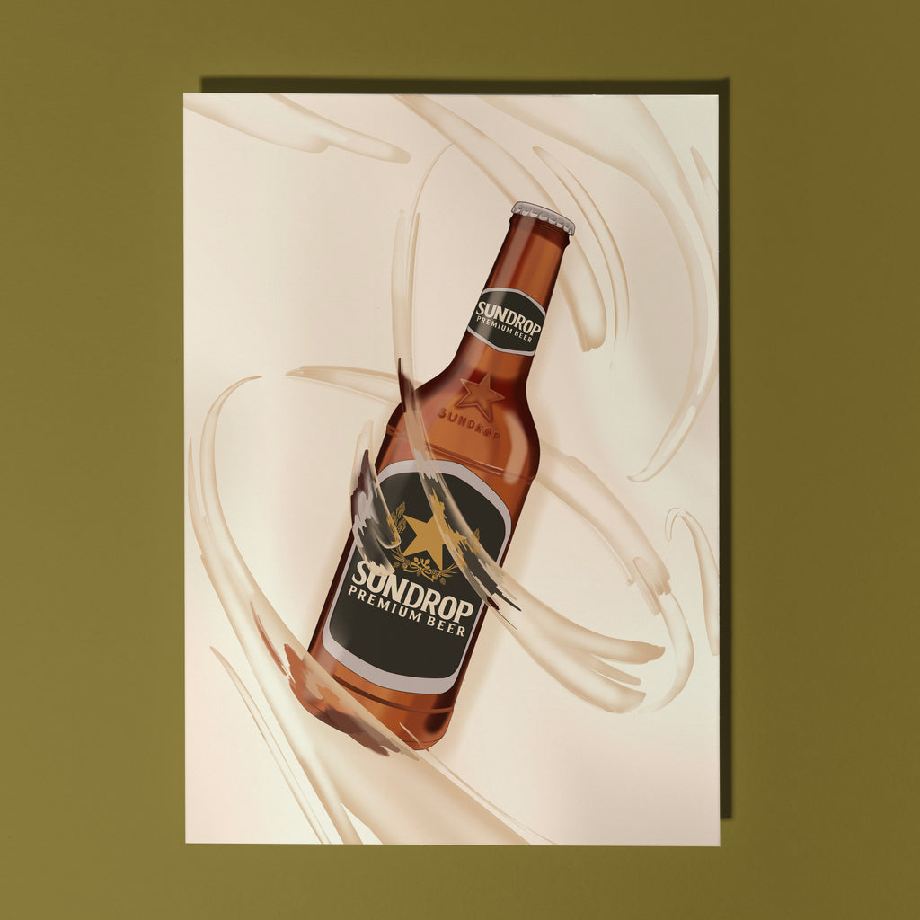 Sundrop Premium Beer Mini Print