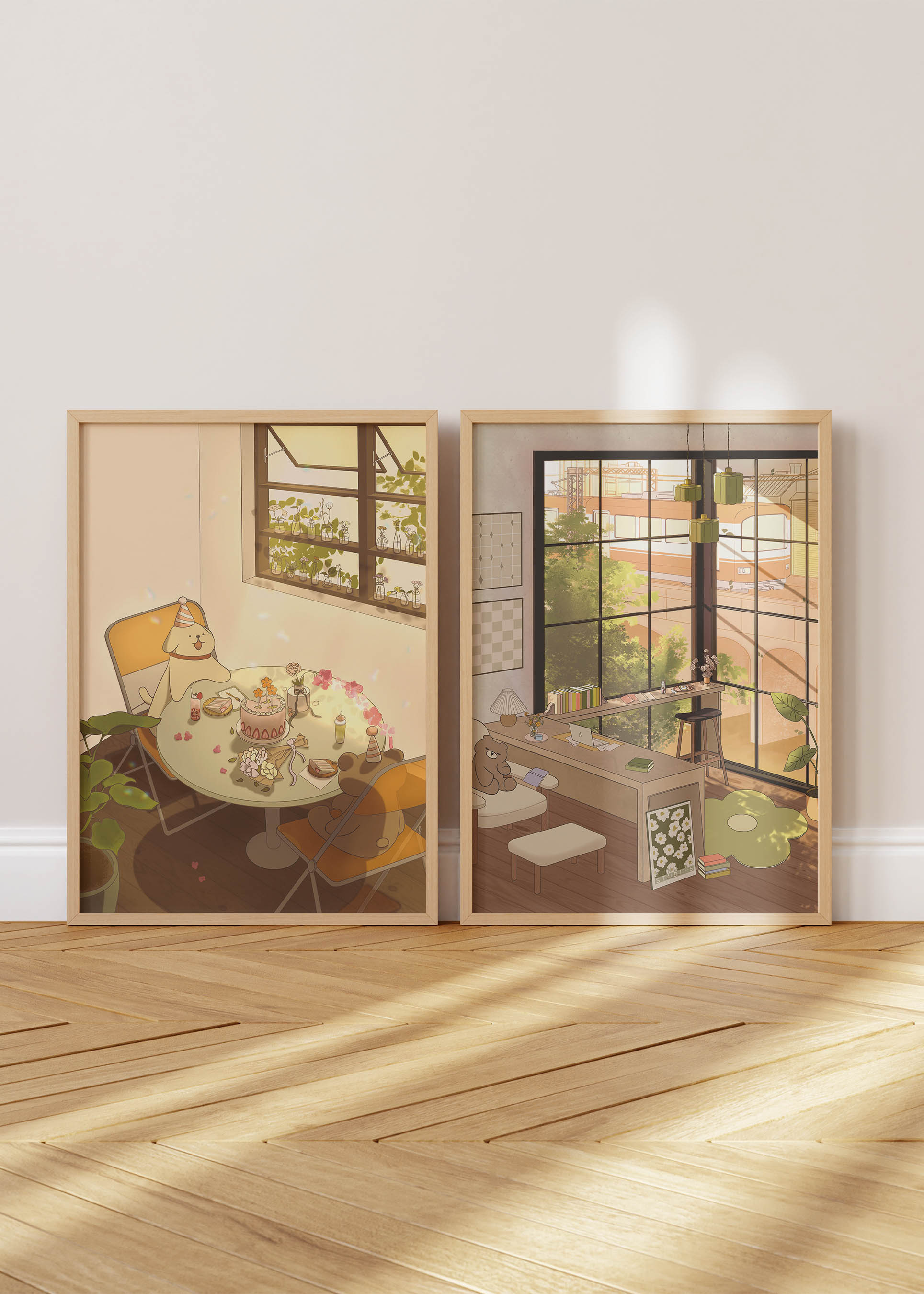 Cozy Study Corner Poster