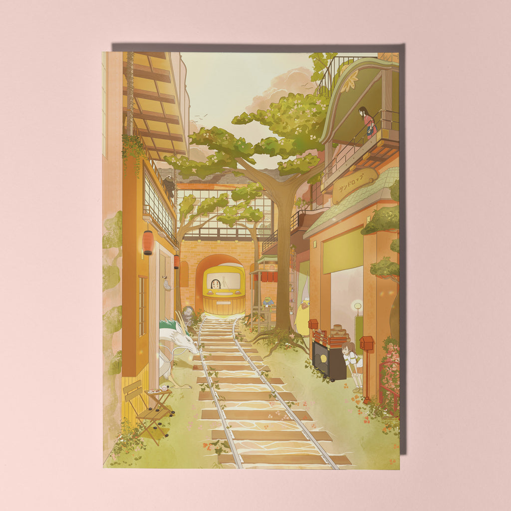 Spirited Train Mini Print