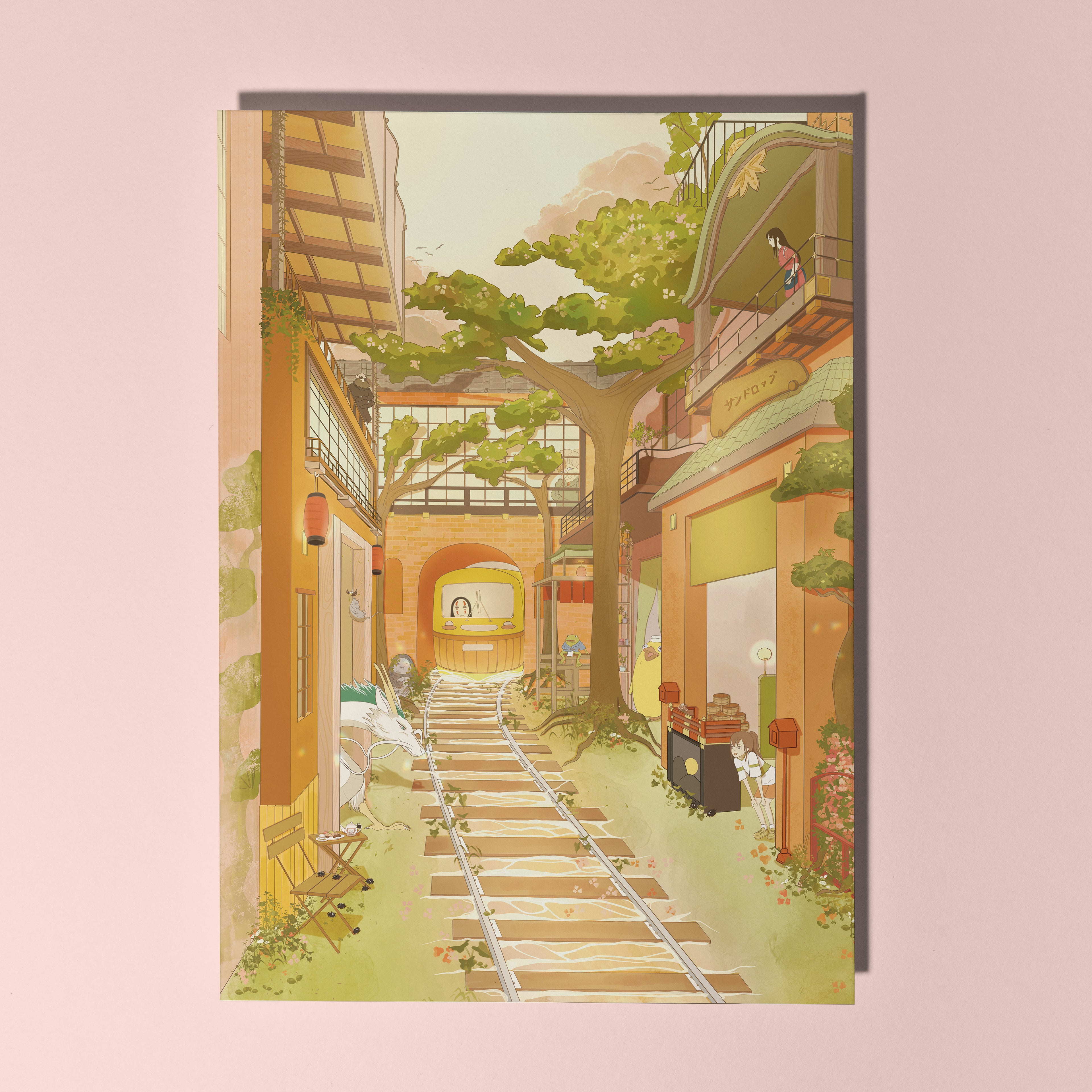 Spirited Train Mini Print