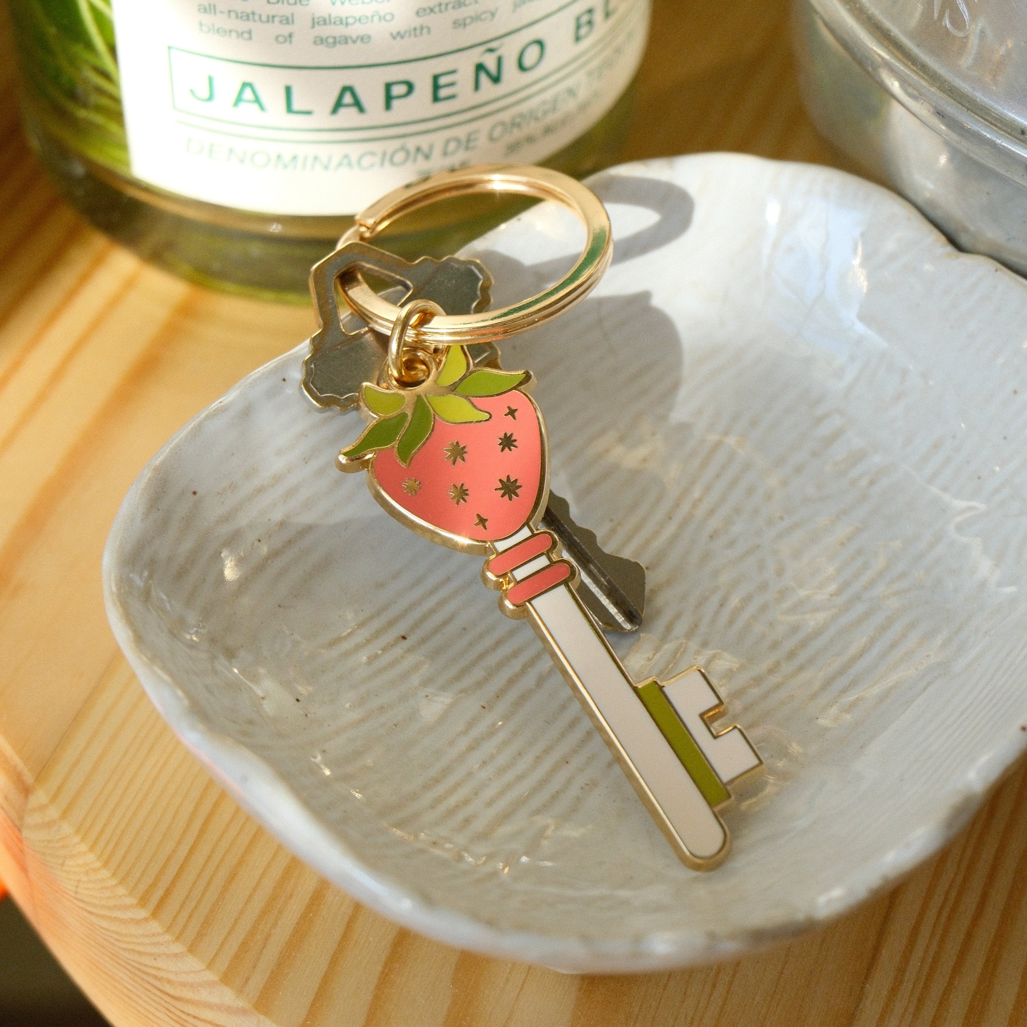 Strawberry Fruit Key Chain