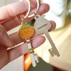 Persimmon Fruit Key Chain