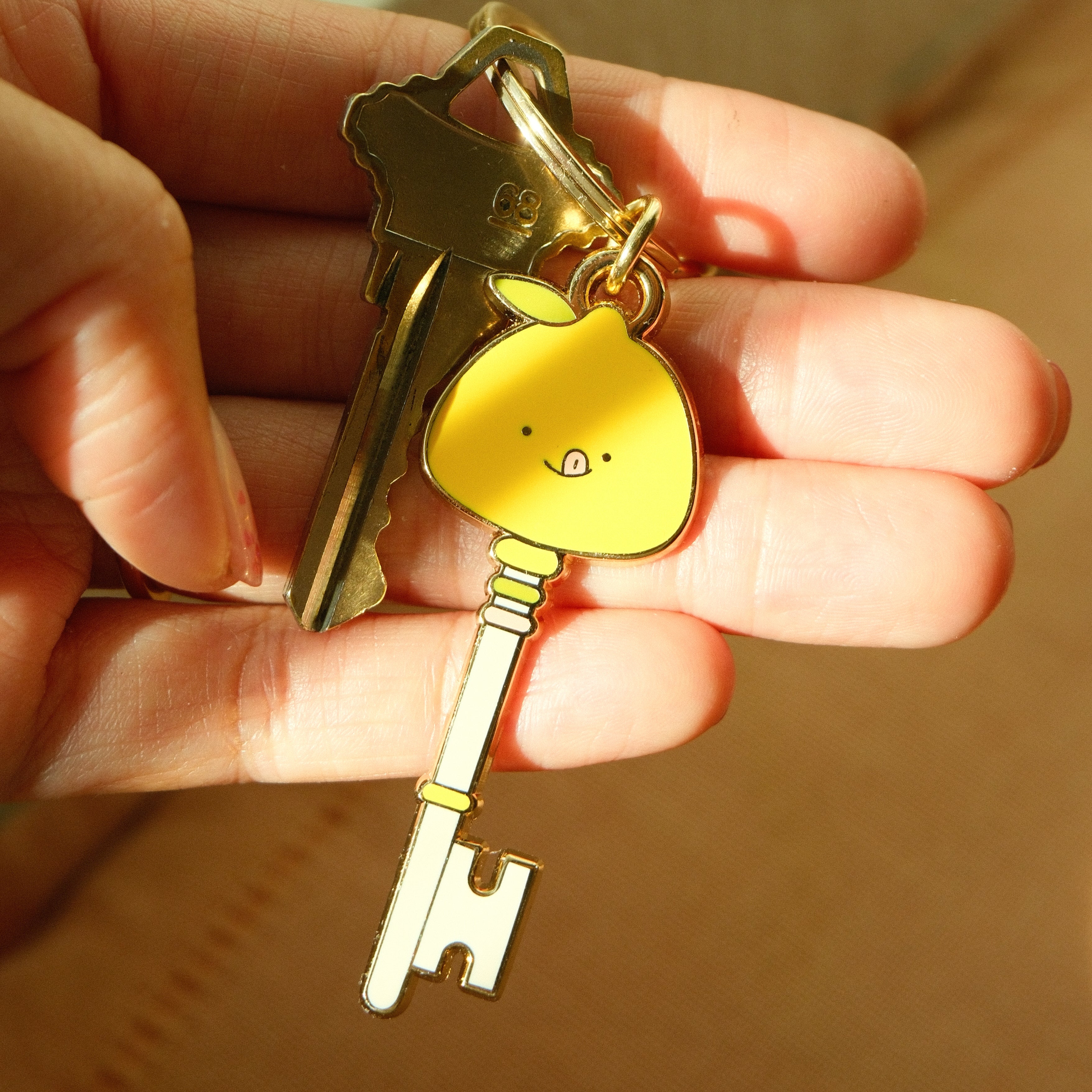 Pomelo Fruit Key Chain