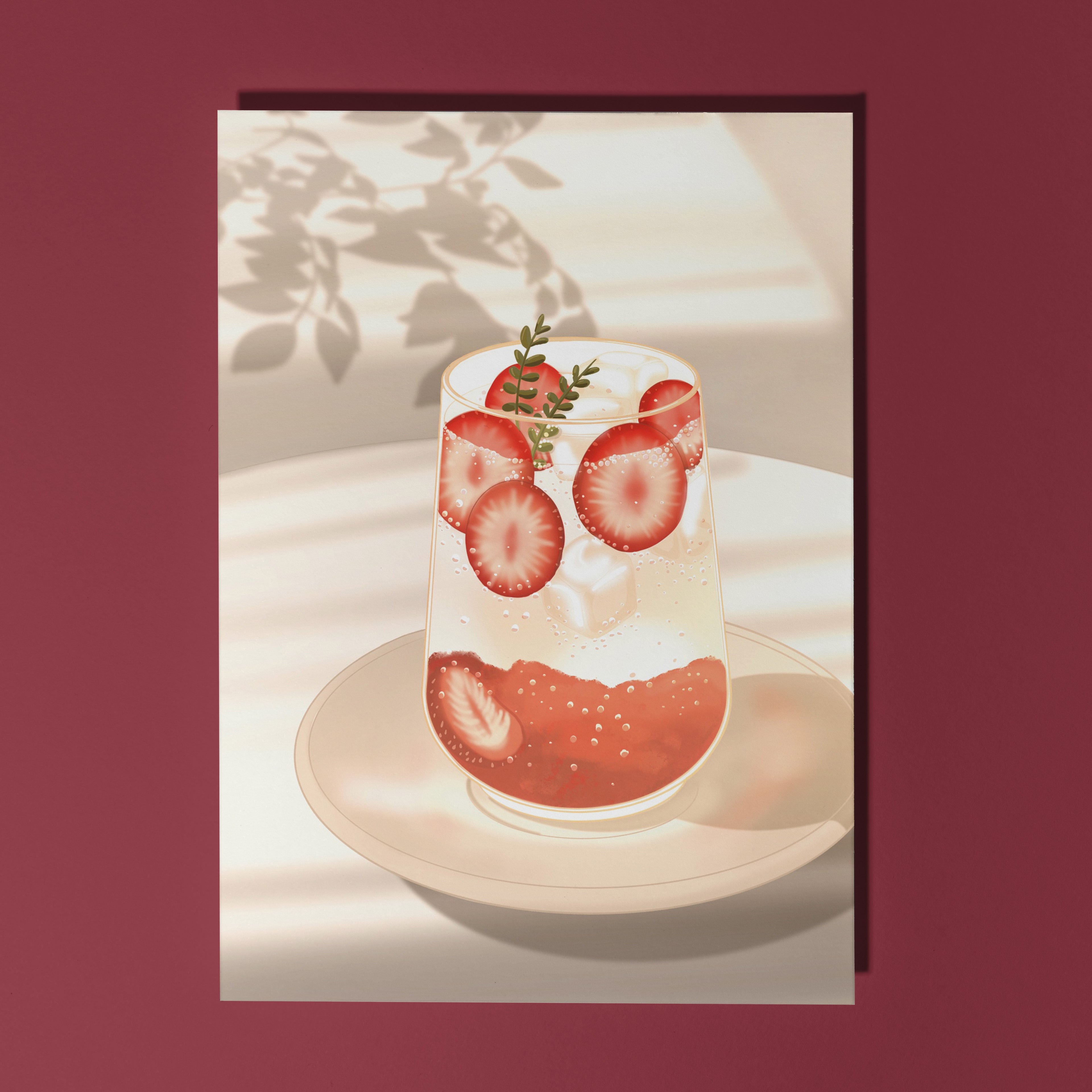 Strawberry Vibes Mini Print